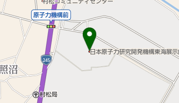 日本原子力研究開発機構東海展示館アトムワールドの地図画像