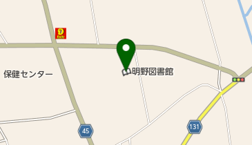 筑西市立明野図書館の地図画像