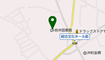 坂東市立岩井図書館の地図画像