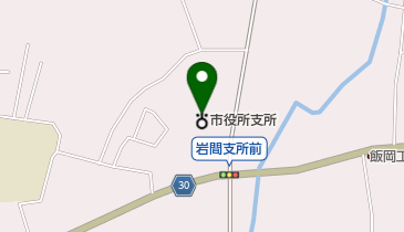 笠間市立岩間図書館の地図画像