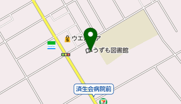 神栖市立うずも図書館の地図画像