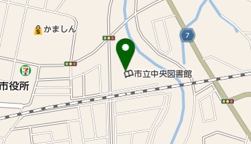 筑西市立中央図書館の地図画像