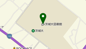 茨城大学図書館の地図画像