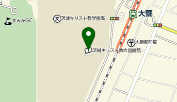 茨城キリスト教大学図書館の地図画像