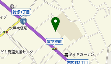 茨城県立点字図書館の地図画像