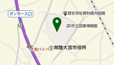 常陸大宮市文化センターの地図画像