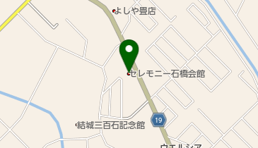 『想い出は生き続けます。』ホール石橋谷井田の地図画像