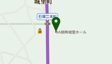 JA祭典城里ホールの地図画像