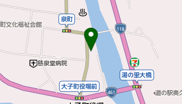 筑波銀行大子支店の地図画像