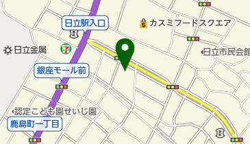 筑波銀行日立支店の地図画像