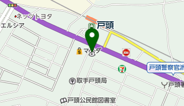 常陽銀行戸頭支店の地図画像