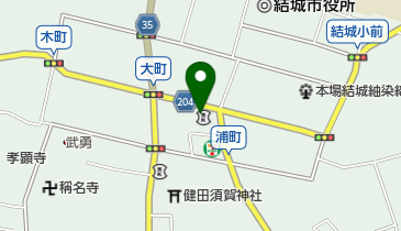 常陽銀行結城支店の地図画像
