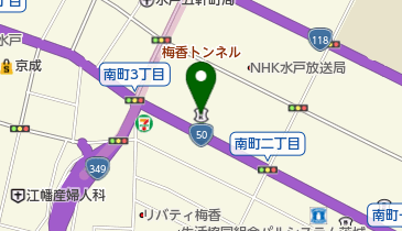 東邦銀行水戸支店の地図画像
