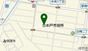 常陽銀行水戸市役所支店の地図画像