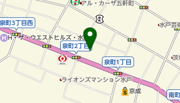 筑波銀行泉町支店の地図画像