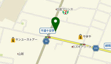 JA水戸千波支店の地図画像