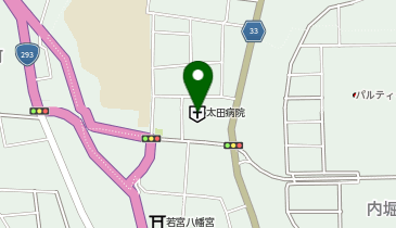 一路会太田病院の地図画像