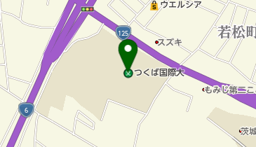 私立つくば国際大学の地図画像