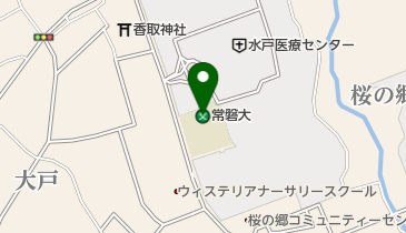 常磐大学看護学部桜の郷キャンパスの地図画像