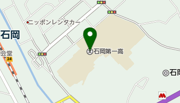 茨城県立石岡第一高校の地図画像