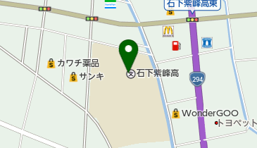 茨城県立石下高校の地図画像