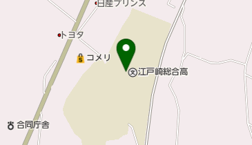 茨城県立江戸崎総合高校の地図画像
