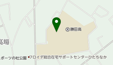 茨城県立勝田高校の地図画像