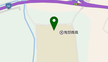 茨城県立鬼怒商業高校の地図画像