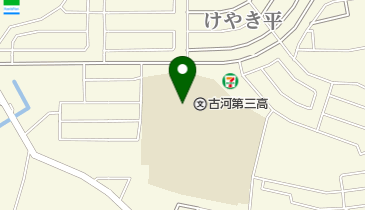 茨城県立古河第三高校の地図画像