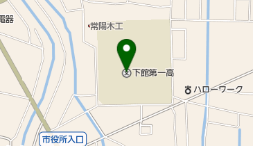 茨城県立下館第一高校の地図画像