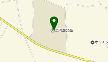 茨城県立土浦湖北高校の地図画像