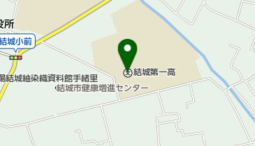 茨城県立結城第一高校の地図画像
