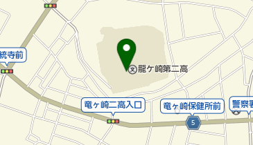 茨城県立龍ケ崎第二高校の地図画像