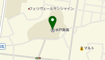 茨城県立水戸南高校の地図画像