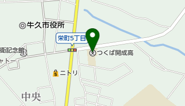 つくば開成高校の地図画像