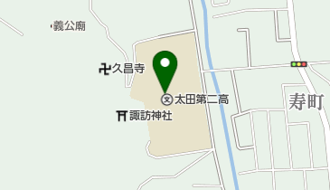 茨城県立太田西山高校の地図画像