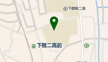 筑西市立下館中学校の地図画像