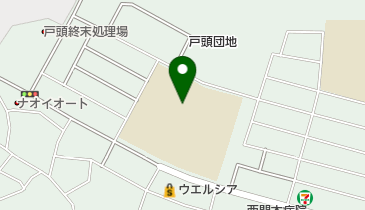 取手市立戸頭中学校の地図画像