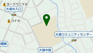 ひたちなか市立大島中学校の地図画像