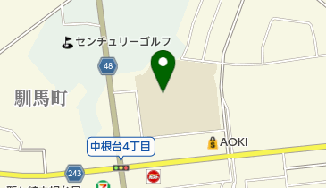 龍ケ崎市立久保台小学校の地図画像