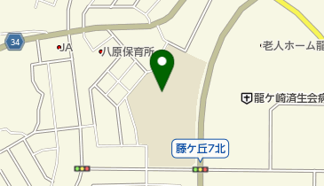 龍ケ崎市立八原小学校の地図画像