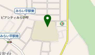 つくばみらい市立陽光台小学校の地図画像