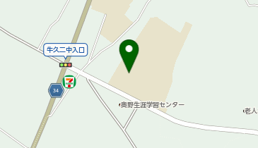 牛久市立おくの義務教育学校の地図画像