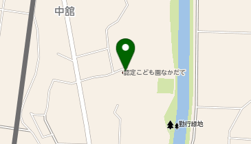 認定こども園なかだての地図画像