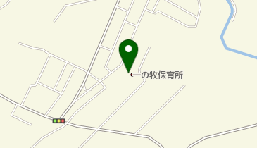 一の牧保育所の地図画像
