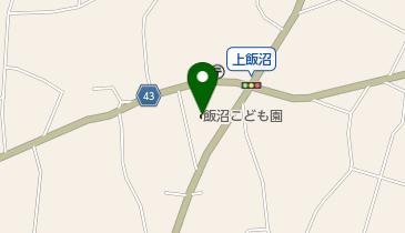 飯沼こども園の地図画像