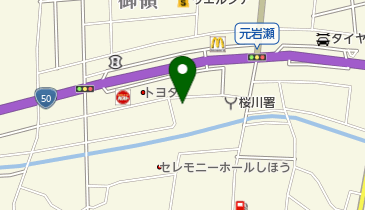 岩瀬認定こども園の地図画像
