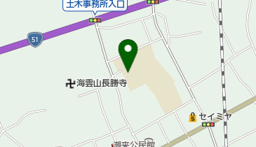 潮来市立あやめこども園の地図画像