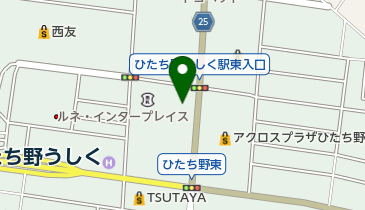 茨進ハイスクールひたち野うしく駅前校の地図画像