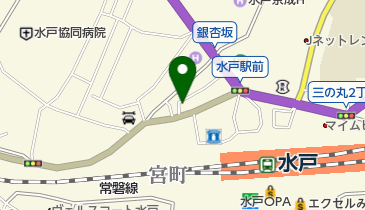 茨進ハイスクール水戸駅前校の地図画像